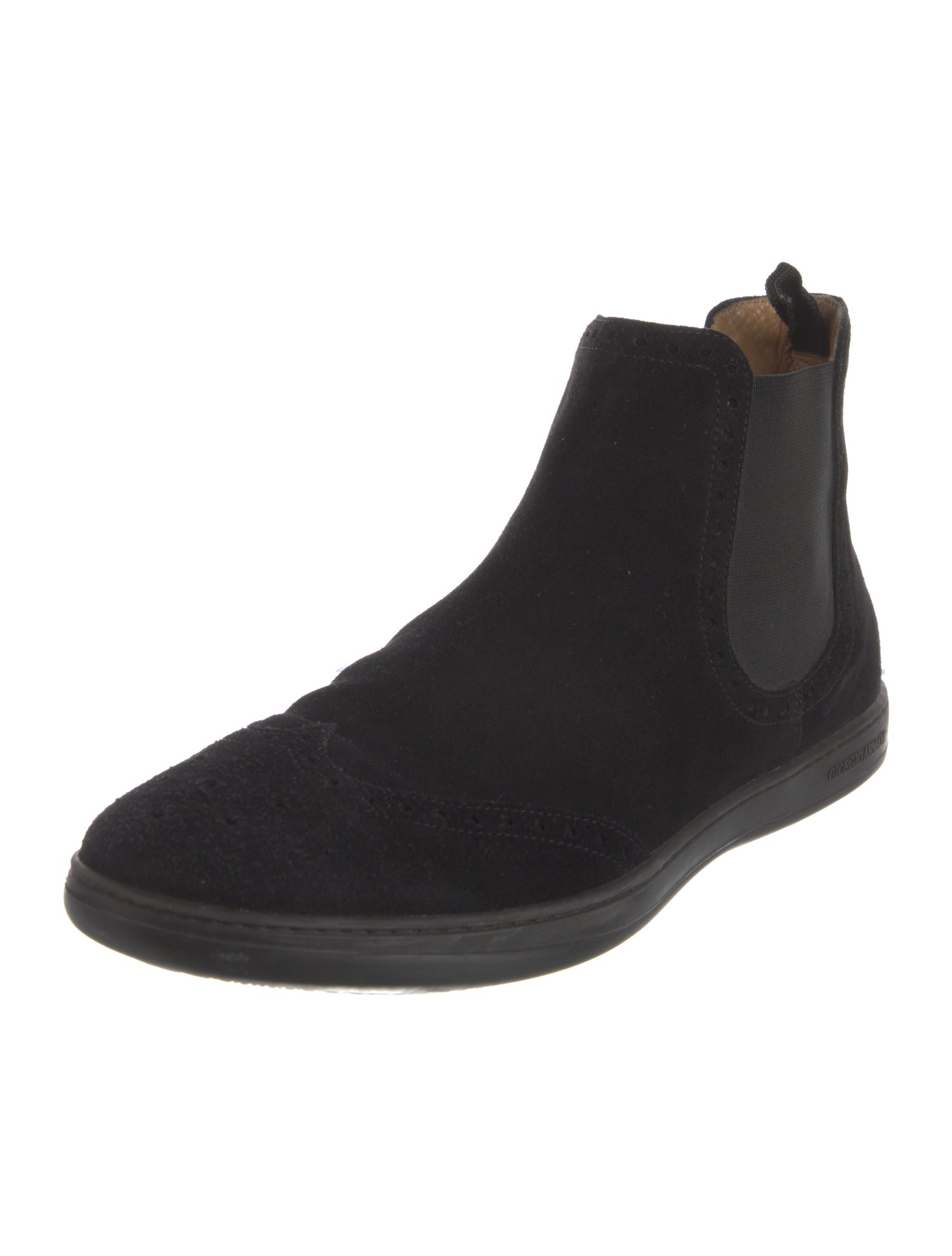 Giorgio Armani Suede Chelsea Boots