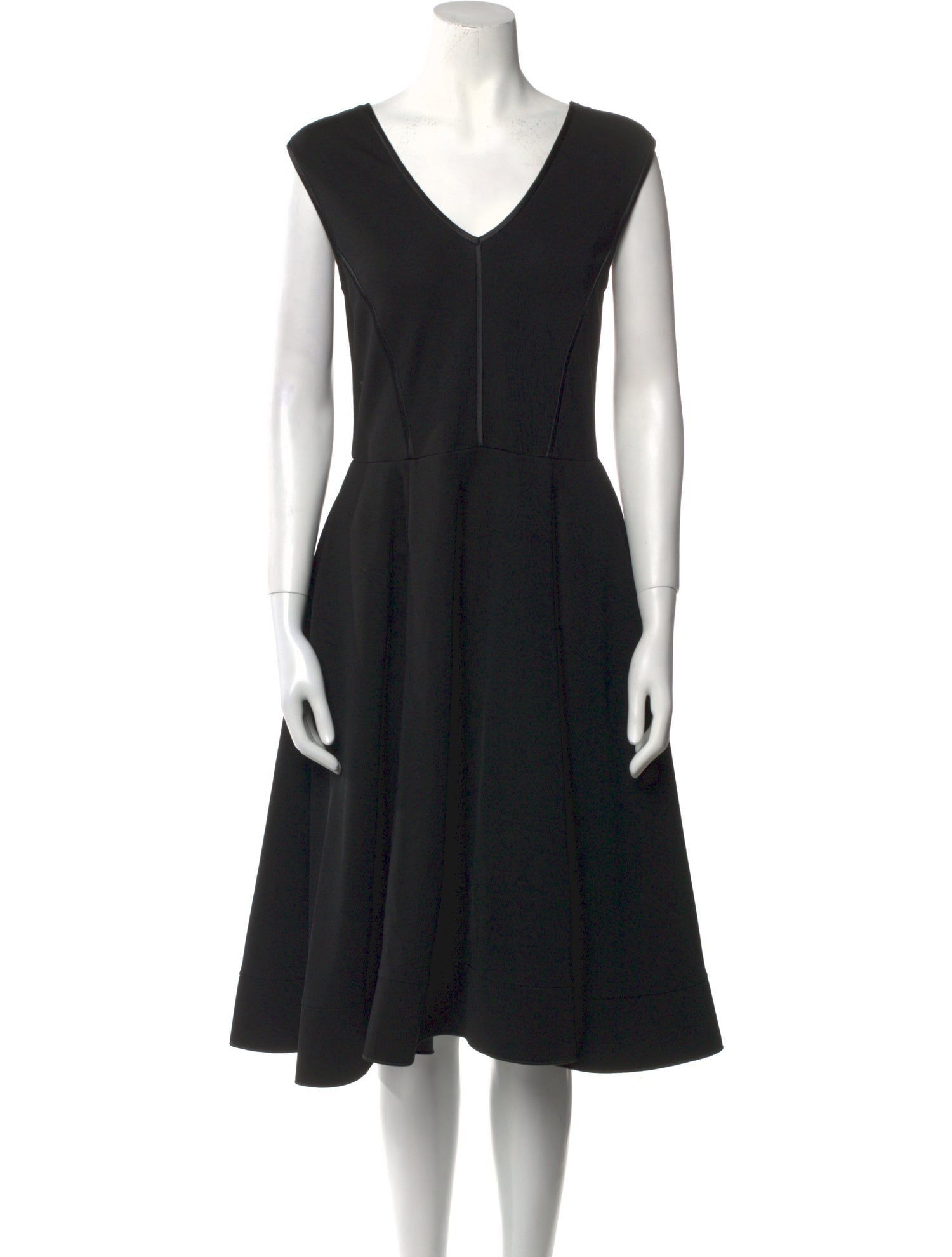 Giorgio Armani V-Neck Midi Length Dress