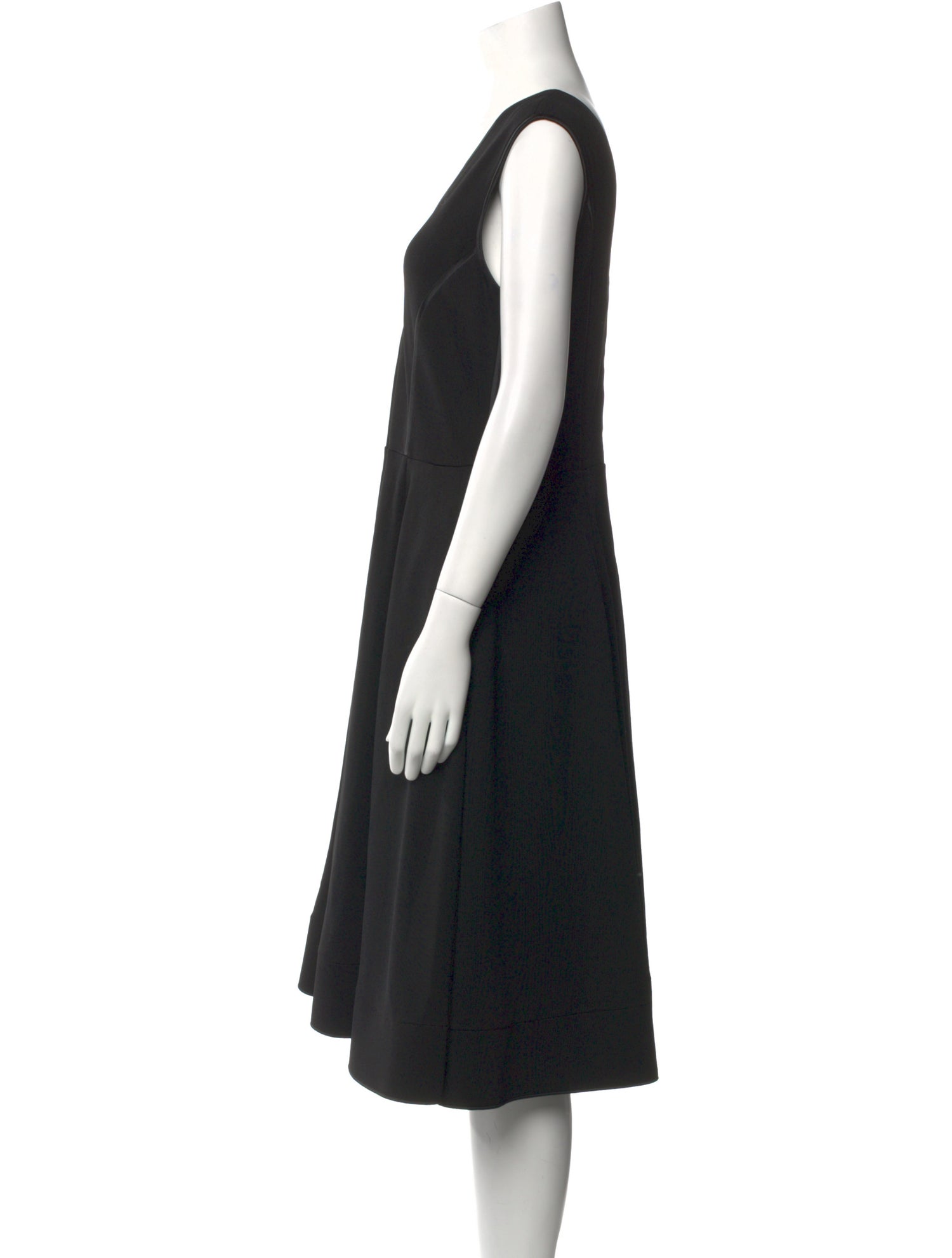 Giorgio Armani V-Neck Midi Length Dress