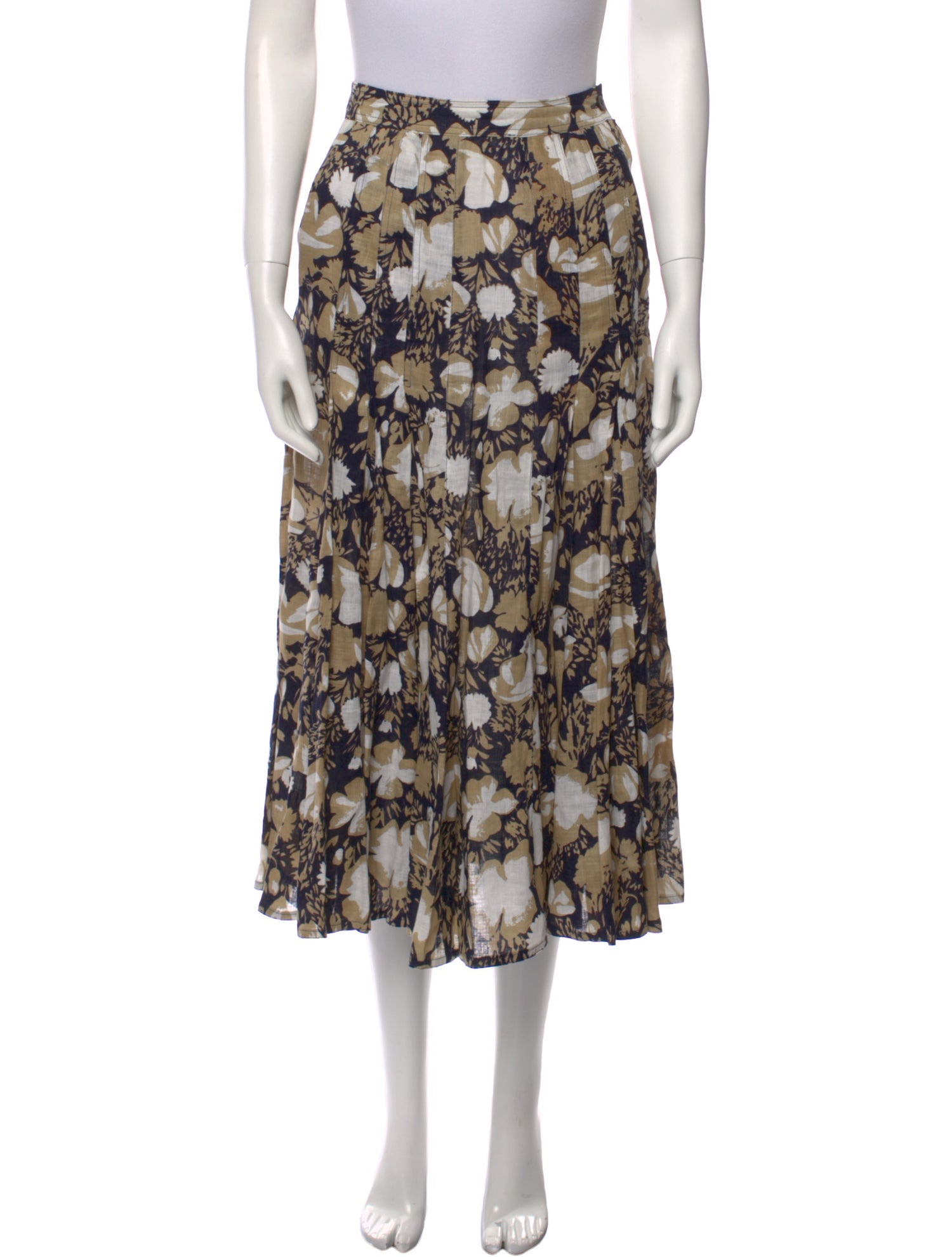 Giorgio Armani Linen Midi Length Skirt