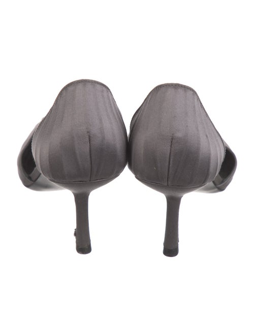 Giorgio Armani Leather Animal Print D'Orsay Pumps