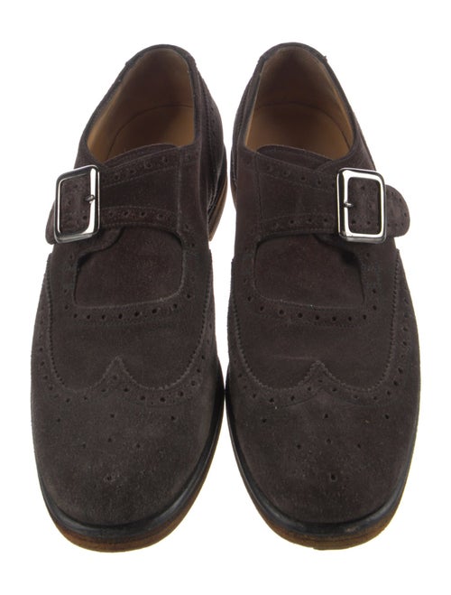 Giorgio Armani Suede Monk Straps