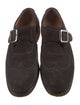 Giorgio Armani Suede Monk Straps