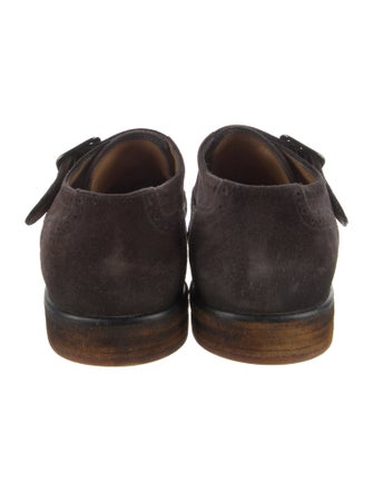 Giorgio Armani Suede Monk Straps