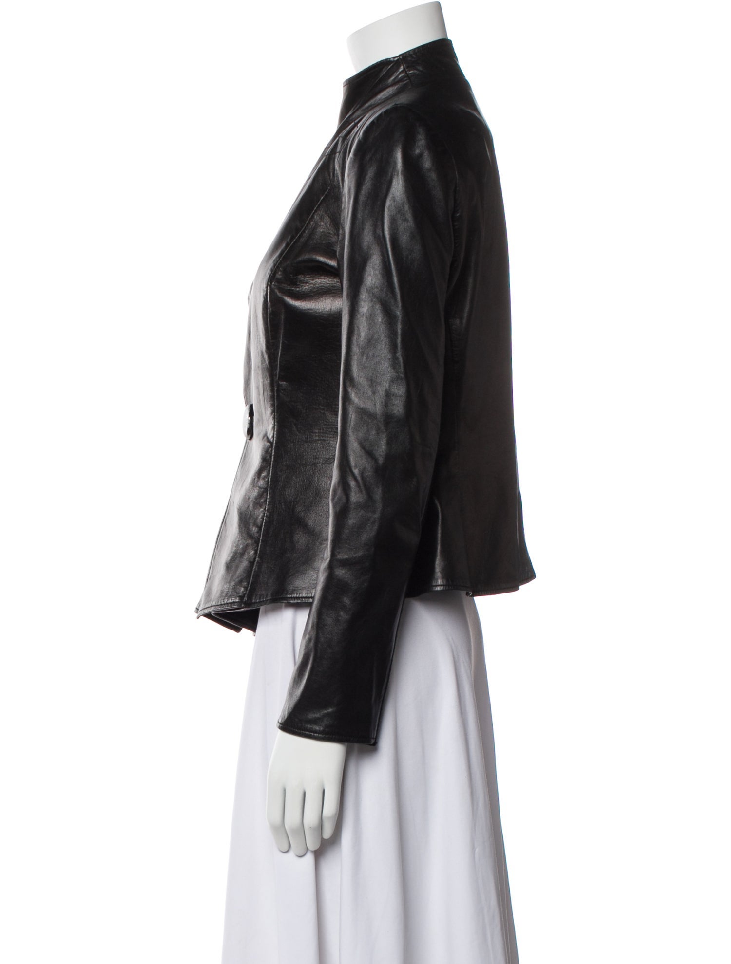 Giorgio Armani Leather Biker Jacket