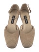 Giorgio Armani Suede D'Orsay Flats