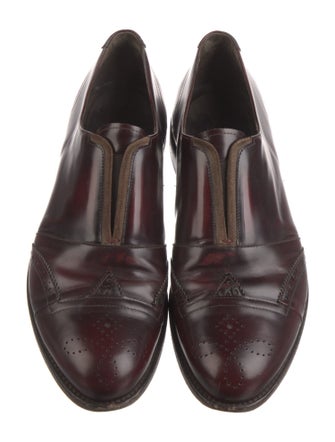 Giorgio Armani Leather Monk Straps