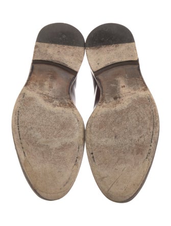 Giorgio Armani Leather Monk Straps