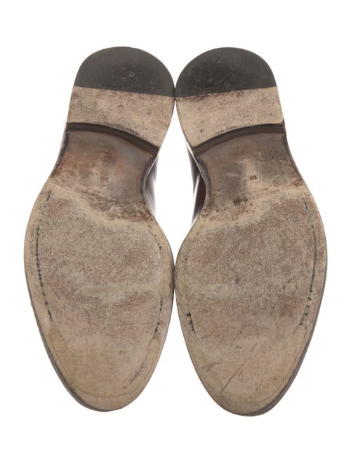 Giorgio Armani Leather Monk Straps