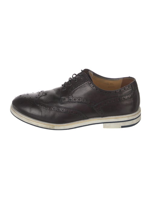 Giorgio Armani Leather Lasercut Accents Brogues
