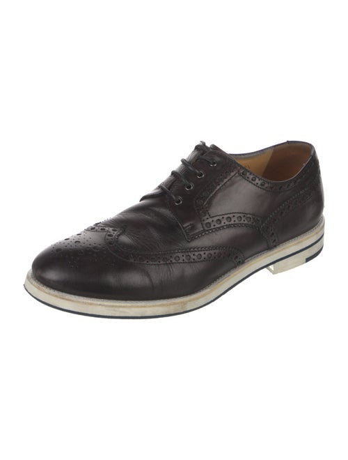 Giorgio Armani Leather Lasercut Accents Brogues