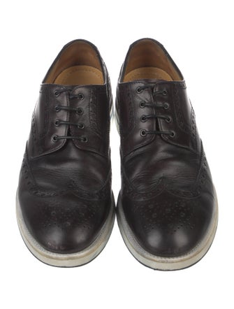 Giorgio Armani Leather Lasercut Accents Brogues