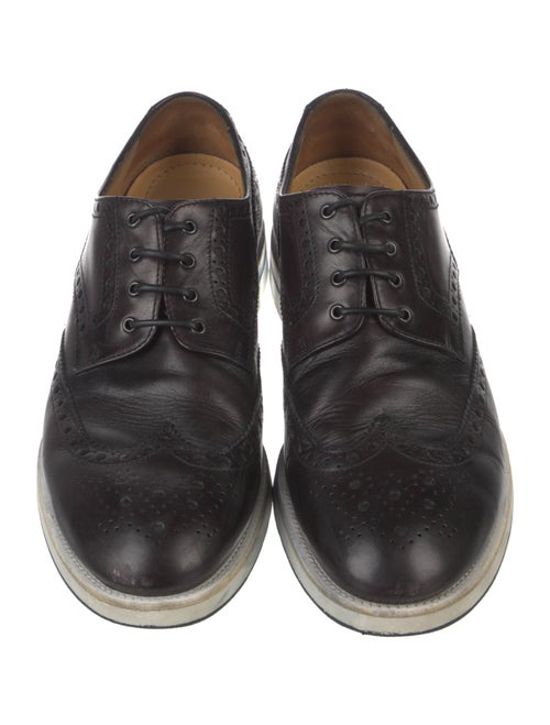 Giorgio Armani Leather Lasercut Accents Brogues