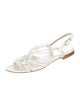 Giorgio Armani Leather Braided Accents Slingback Flats