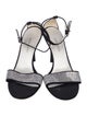 Giorgio Armani Satin Crystal Embellishments Sandals