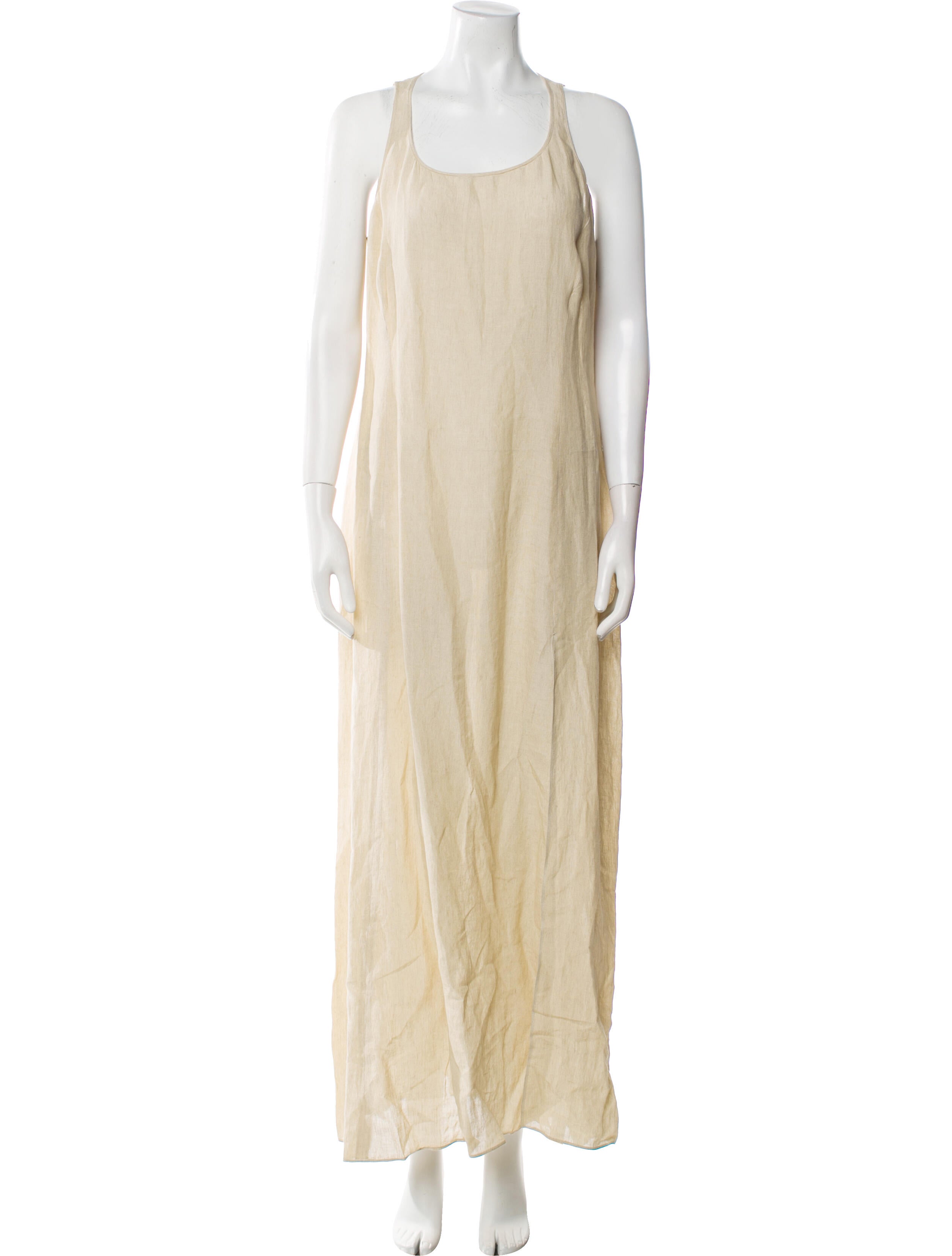 Giorgio Armani Scoop Neck Long Dress
