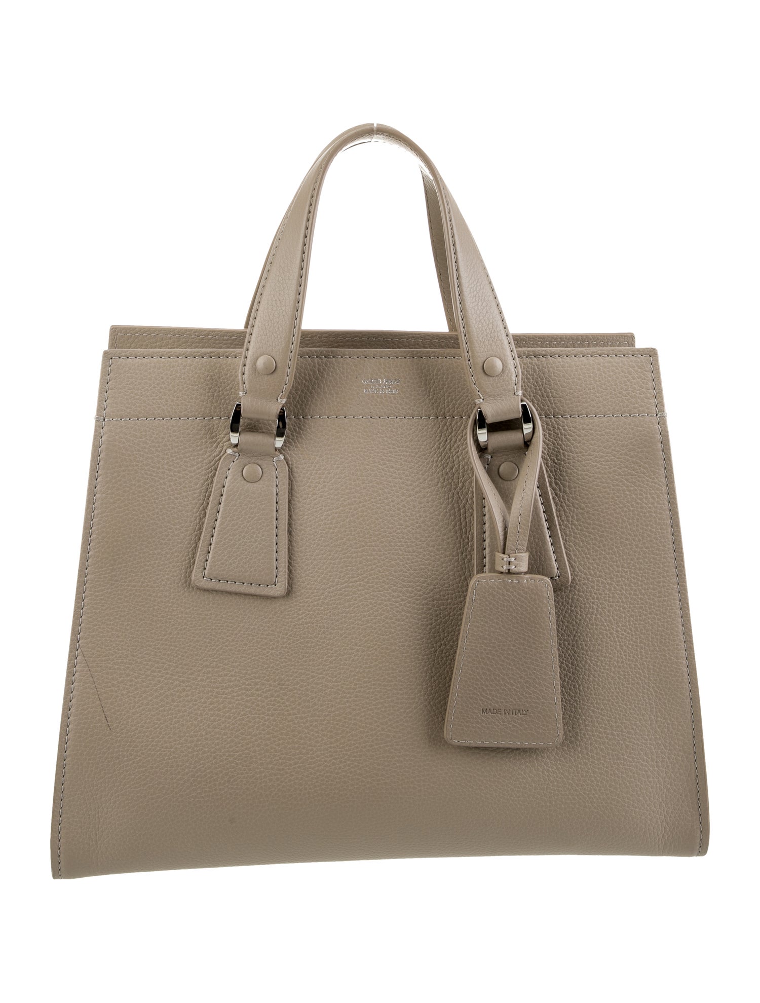 Giorgio Armani Leather Top Handle Bag