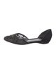 Giorgio Armani Satin Printed D'Orsay Flats