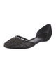 Giorgio Armani Satin Printed D'Orsay Flats
