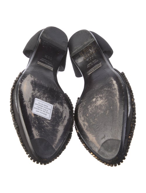 Giorgio Armani Satin Printed D'Orsay Flats