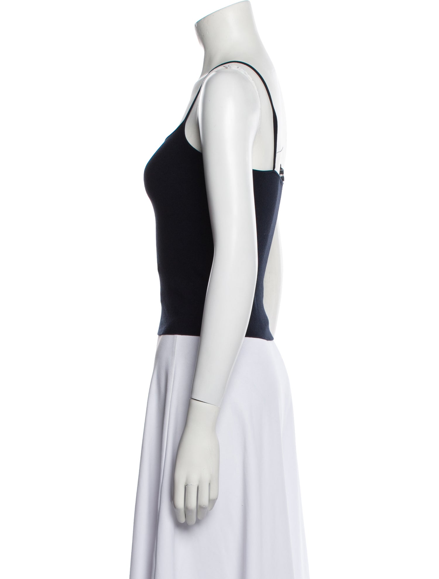 Giorgio Armani Square Neckline Sleeveless Top
