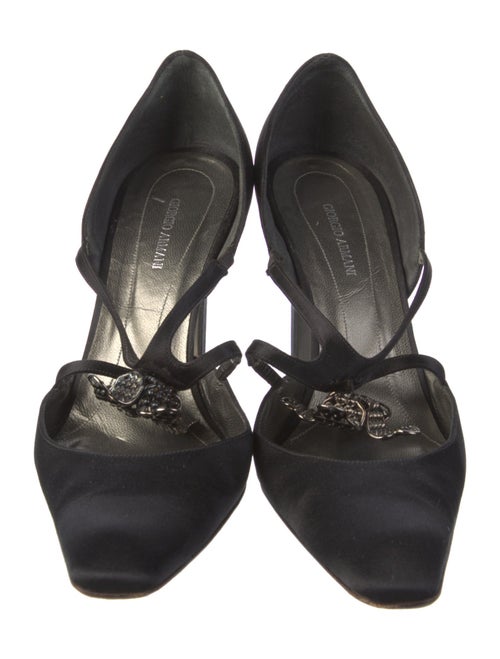 Giorgio Armani Satin D'Orsay Pumps