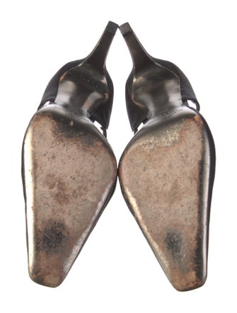 Giorgio Armani Satin D'Orsay Pumps