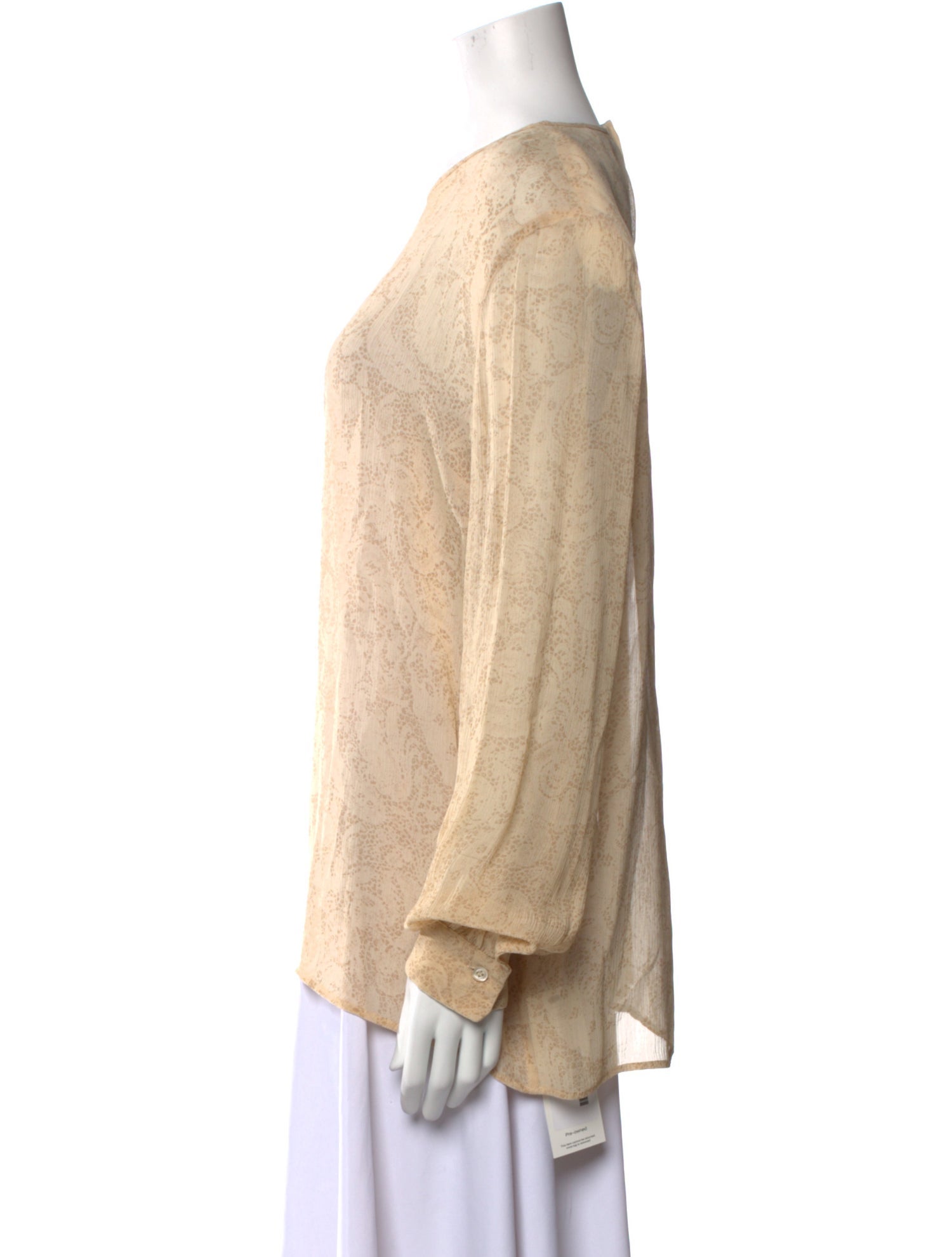 Giorgio Armani Printed Crew Neck Blouse