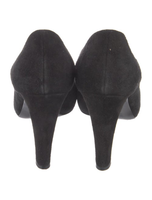 Giorgio Armani Suede Floral Print Pumps