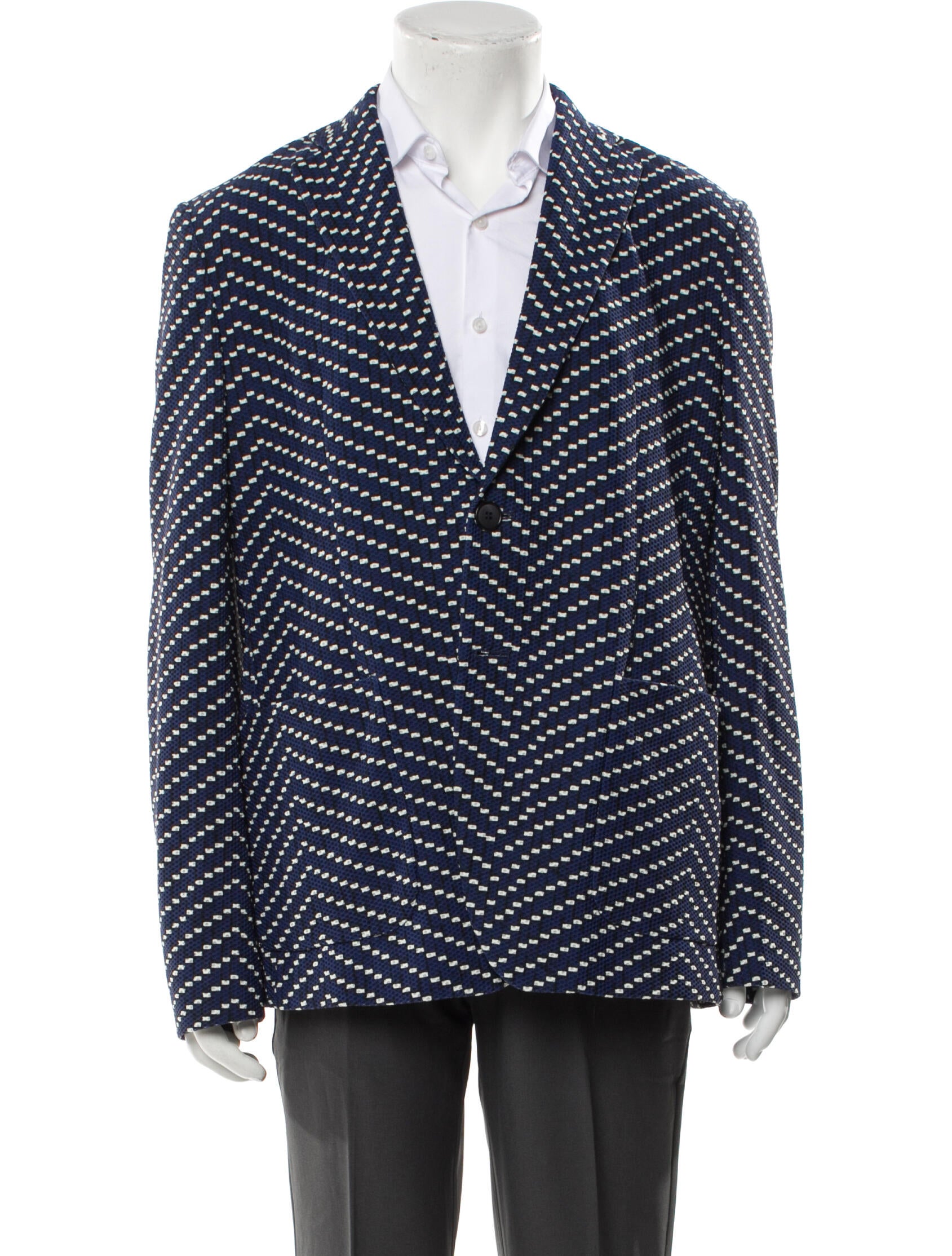 Giorgio Armani Polka Dot Print Sport Coat