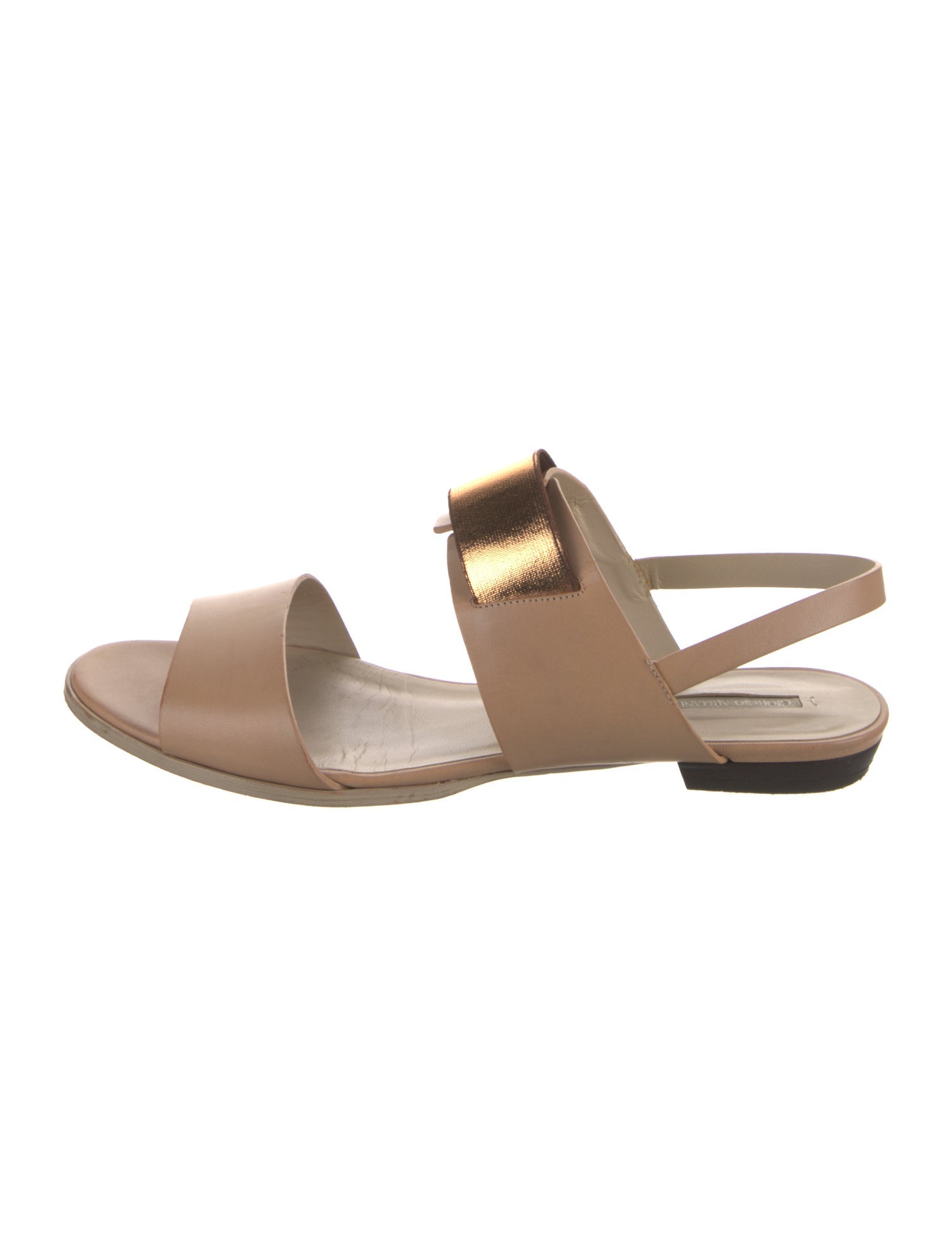 Giorgio Armani Leather Slingback Sandals