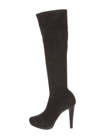 Giorgio Armani Suede Sock Boots