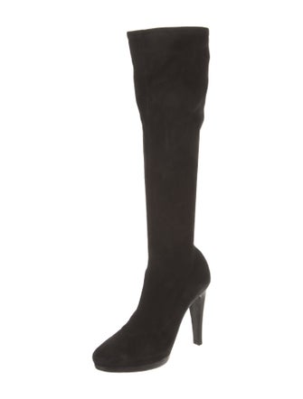 Giorgio Armani Suede Sock Boots
