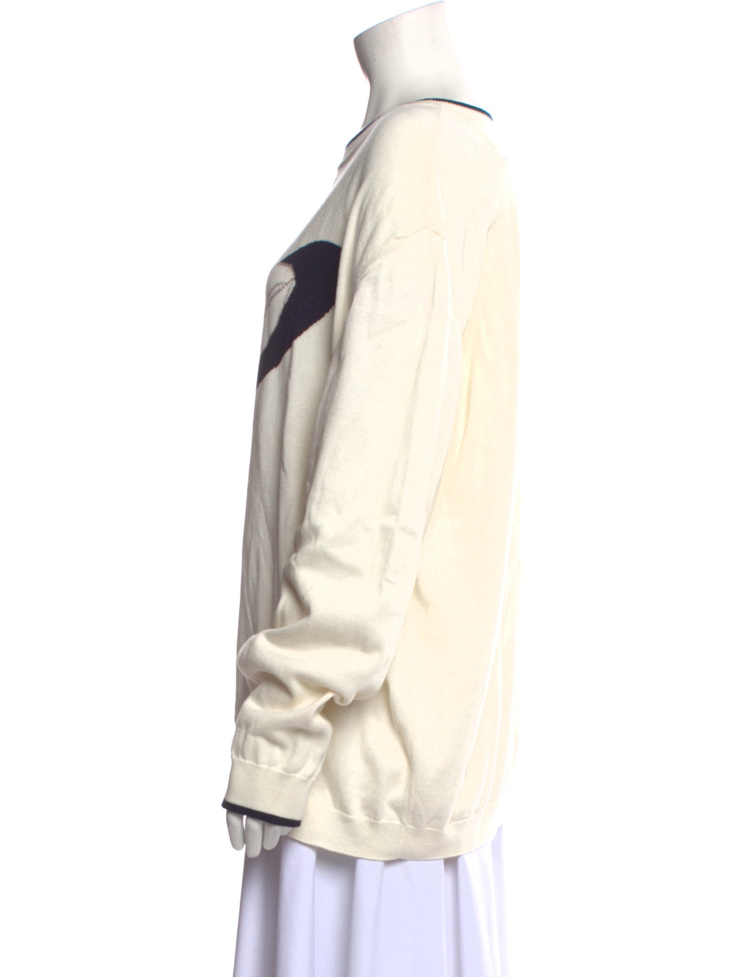 Giorgio Armani Graphic Print Scoop Neck Sweater