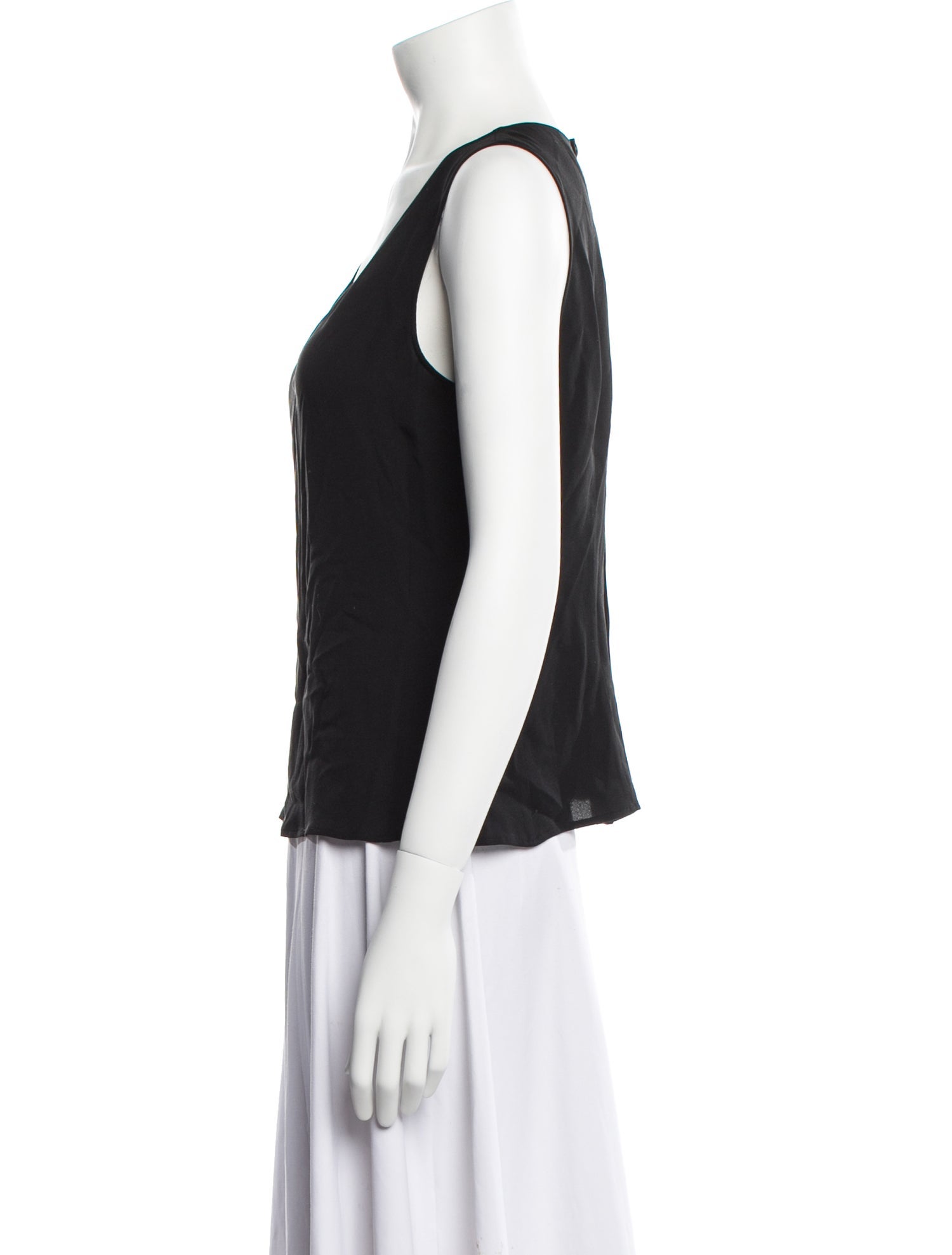 Giorgio Armani Silk V-Neck Top