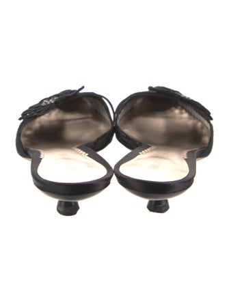 Giorgio Armani Crystal Embellishments Mules
