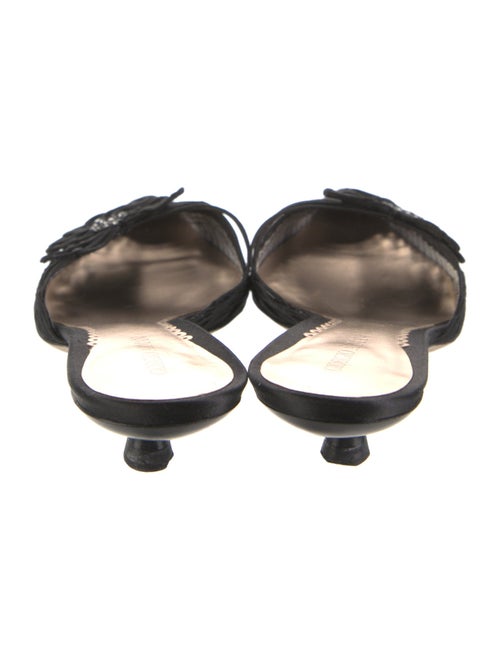 Giorgio Armani Crystal Embellishments Mules
