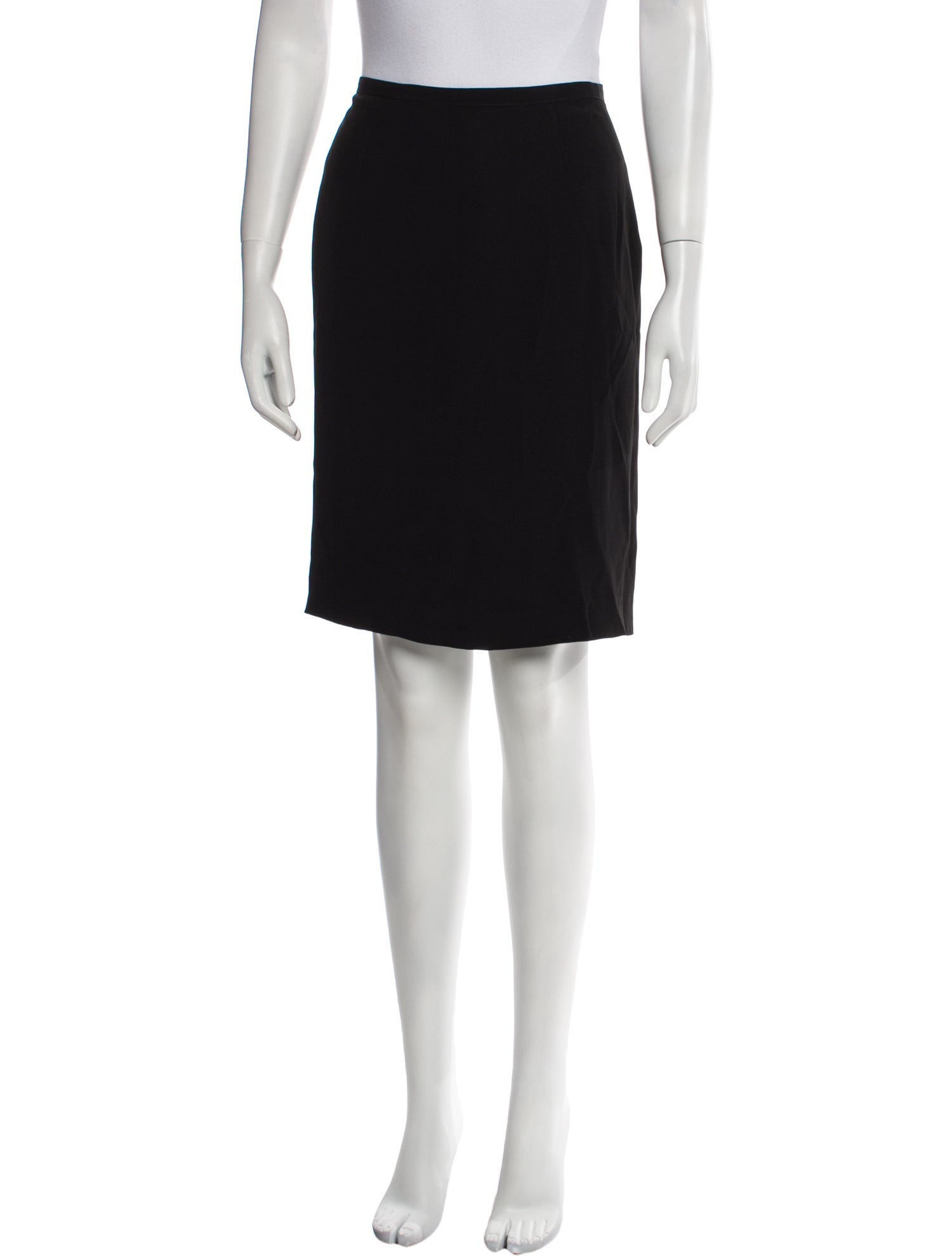 Giorgio Armani Pleated Accents Knee-Length Skirt