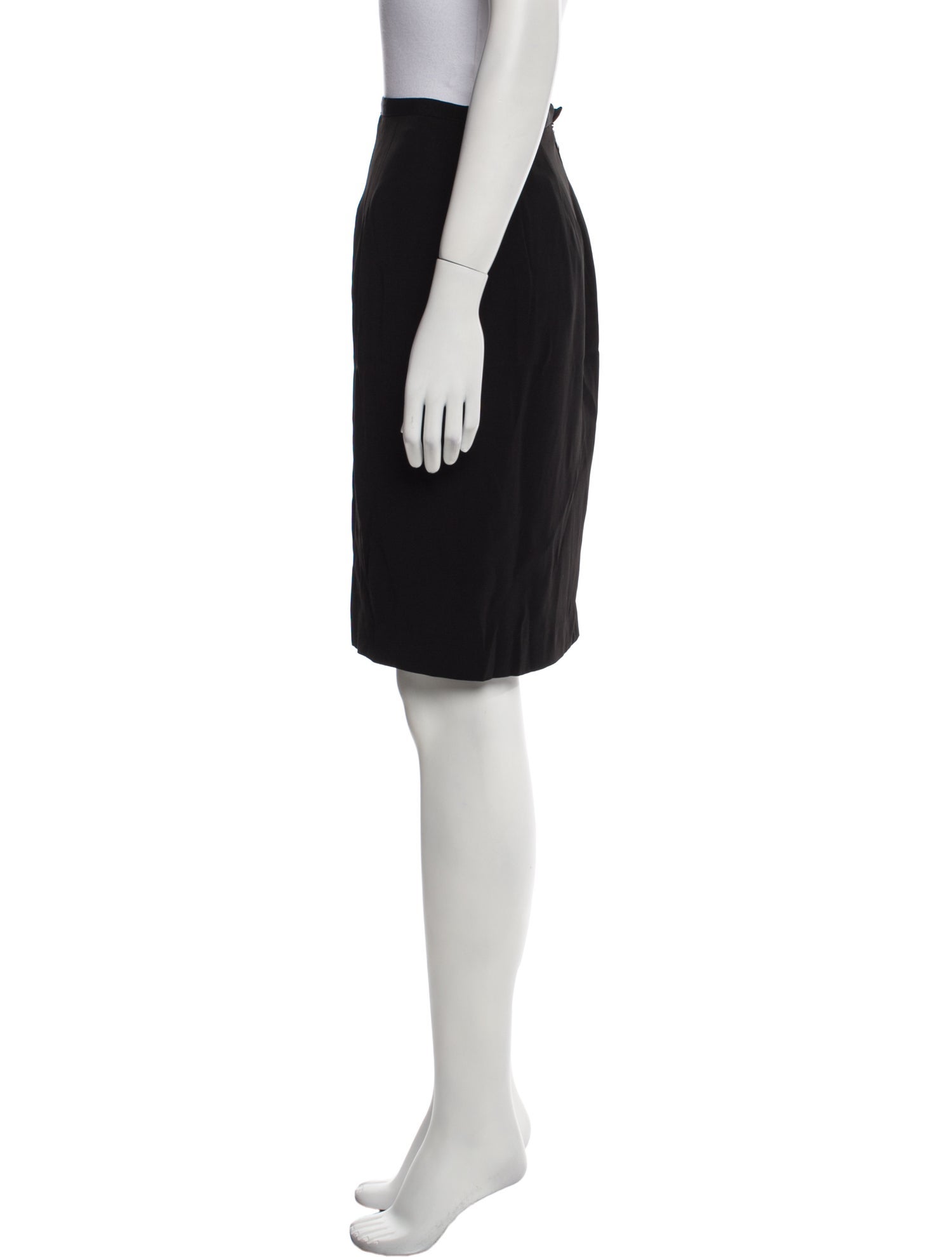 Giorgio Armani Pleated Accents Knee-Length Skirt