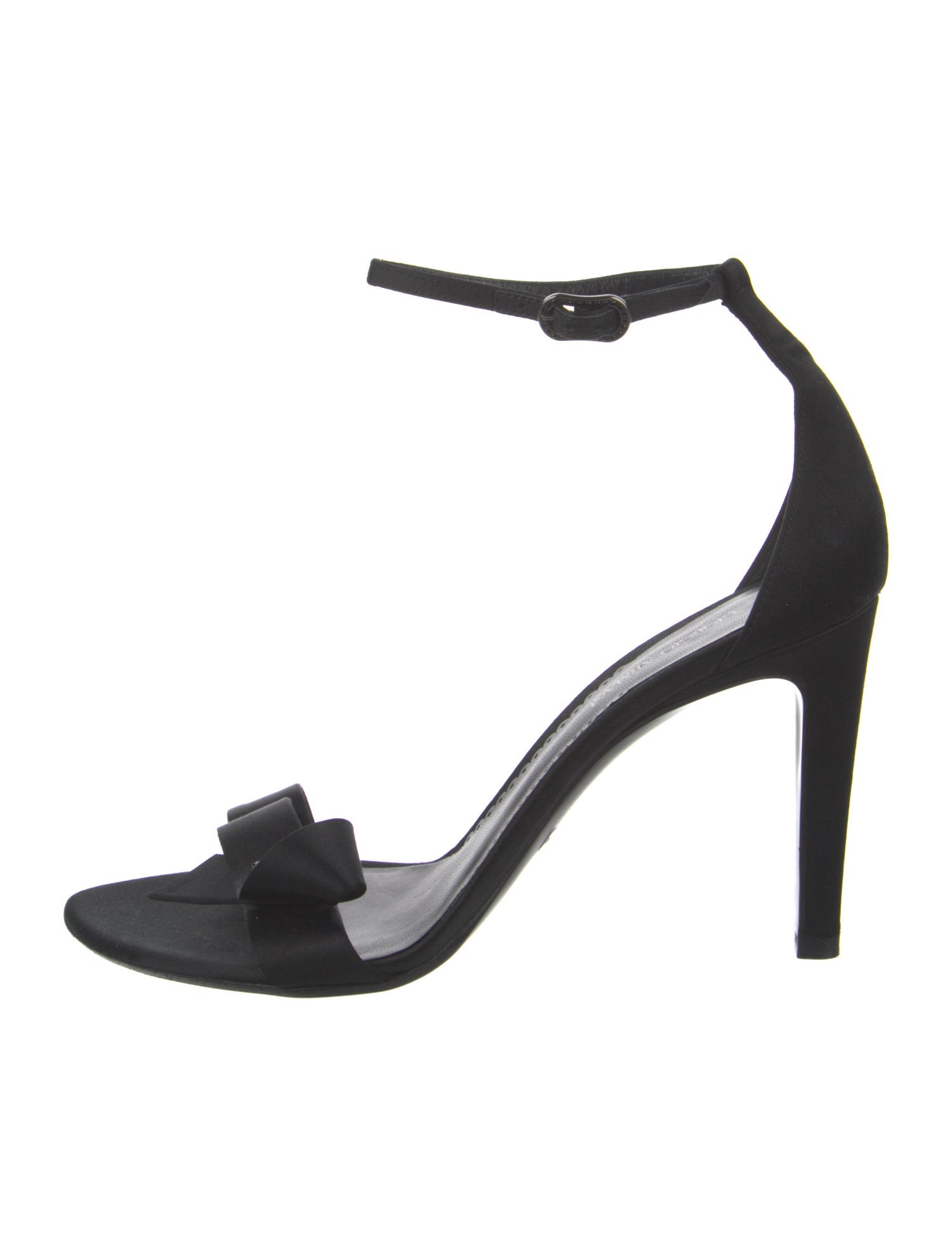 Giorgio Armani Satin Crystal Embellishments Sandals