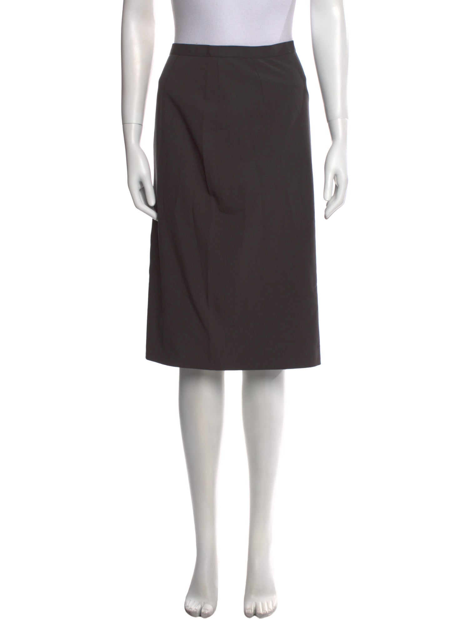 Giorgio Armani Virgin Wool Knee-Length Skirt
