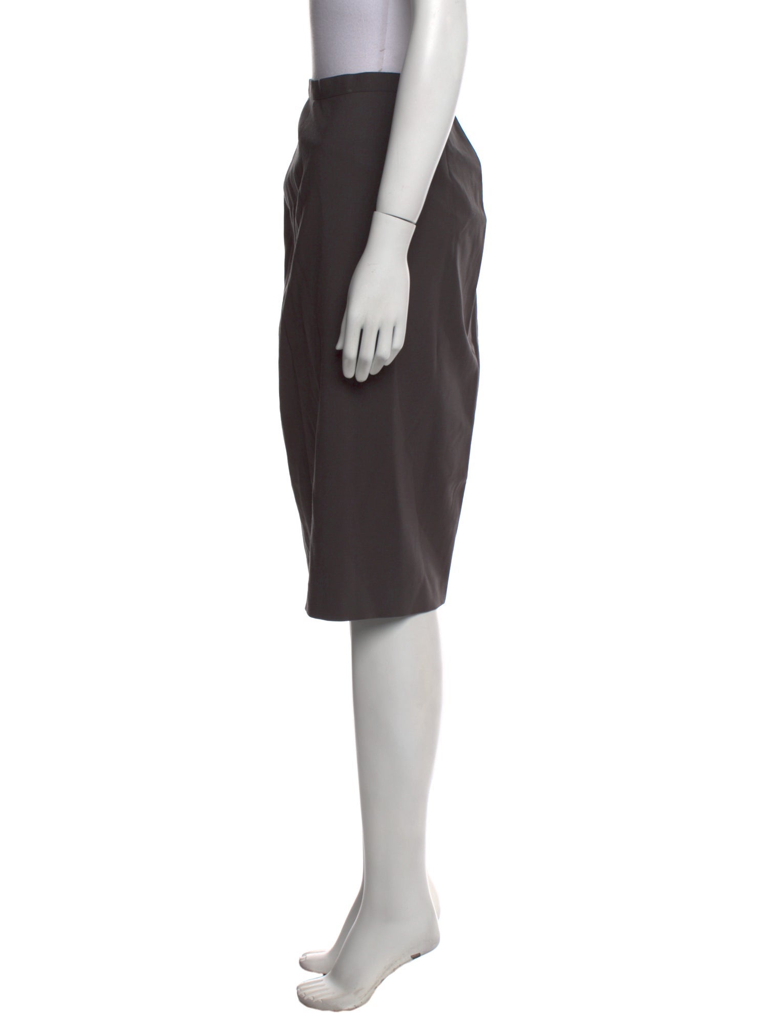 Giorgio Armani Virgin Wool Knee-Length Skirt