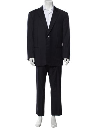 Giorgio Armani Virgin Wool Striped Two-Piece Suit