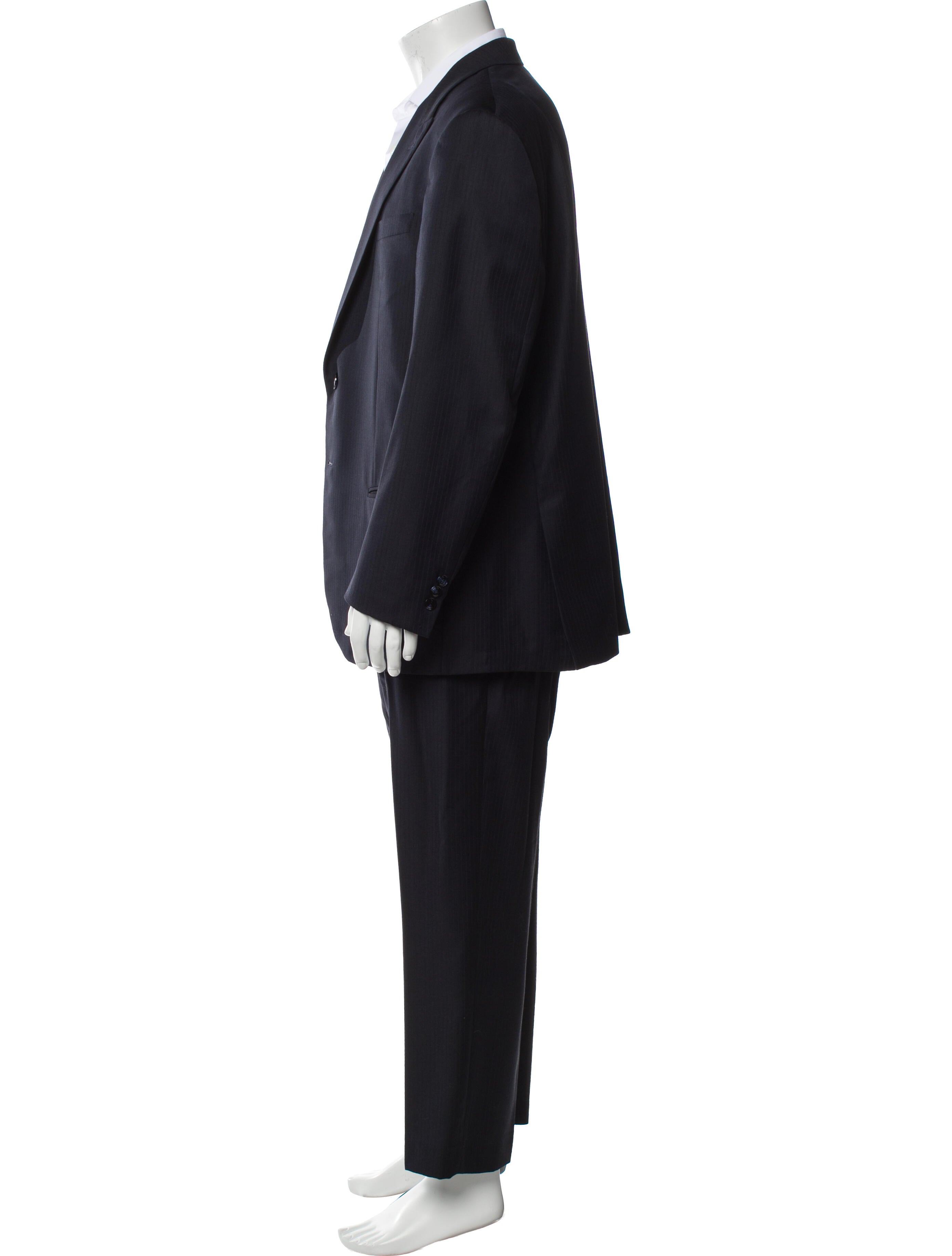 Giorgio Armani Virgin Wool Striped Two-Piece Suit