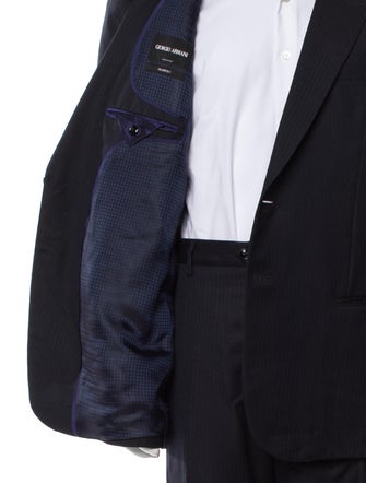 Giorgio Armani Virgin Wool Striped Two-Piece Suit