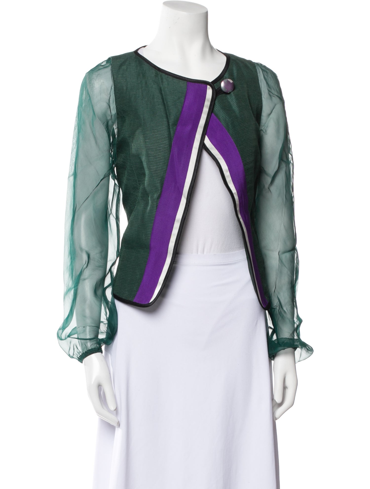 Giorgio Armani Colorblock Pattern Jacket