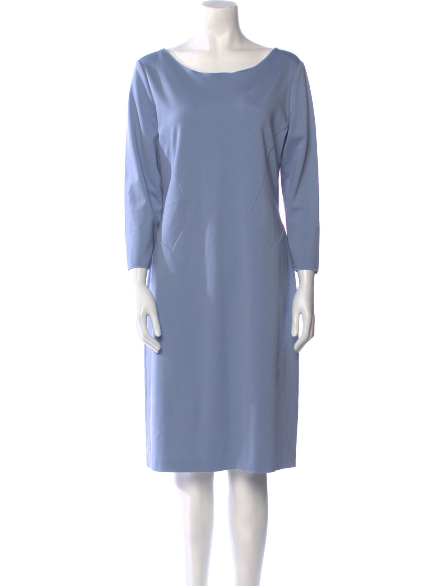 Giorgio Armani Bateau Neckline Knee-Length Dress