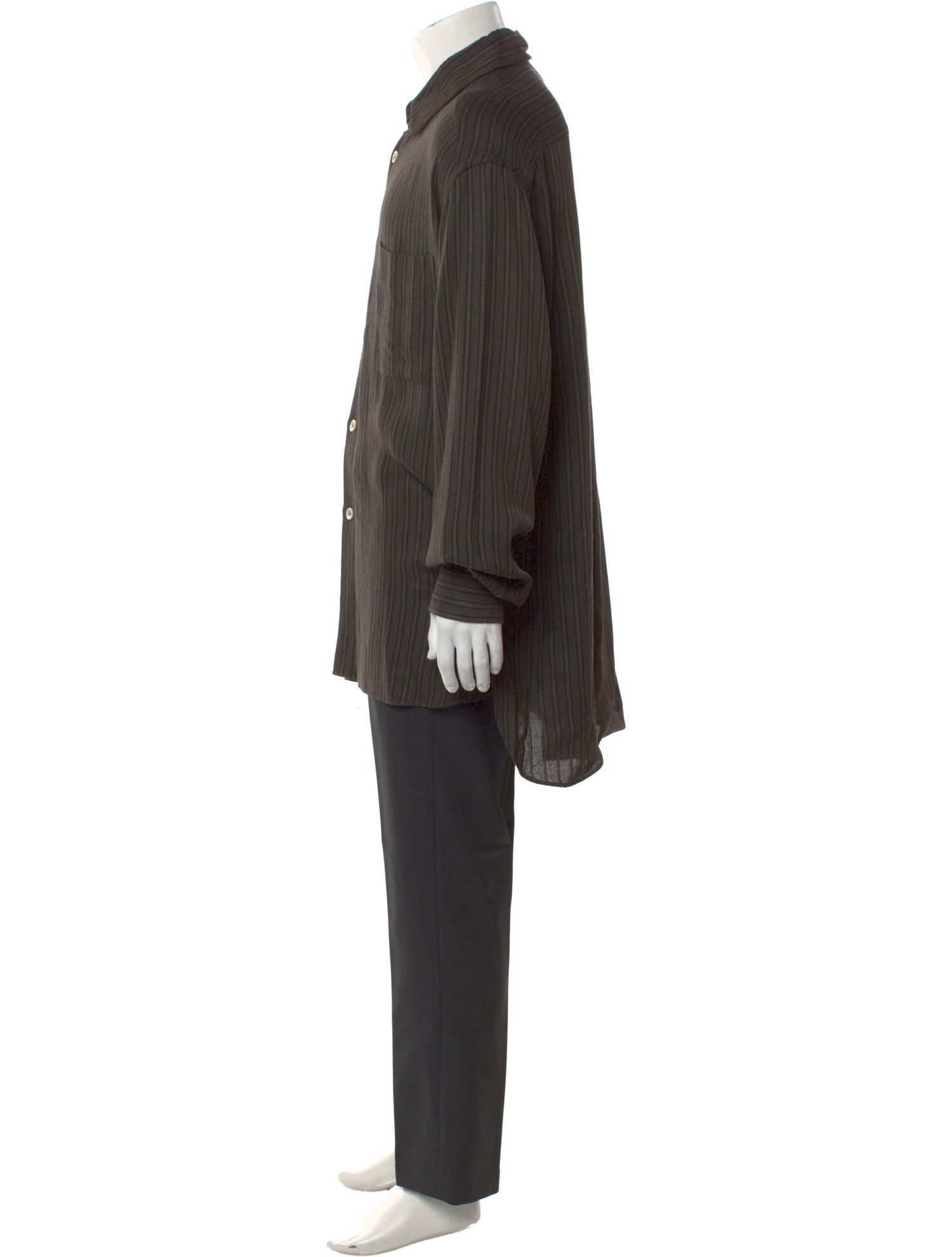 Giorgio Armani Striped Long Sleeve Shirt