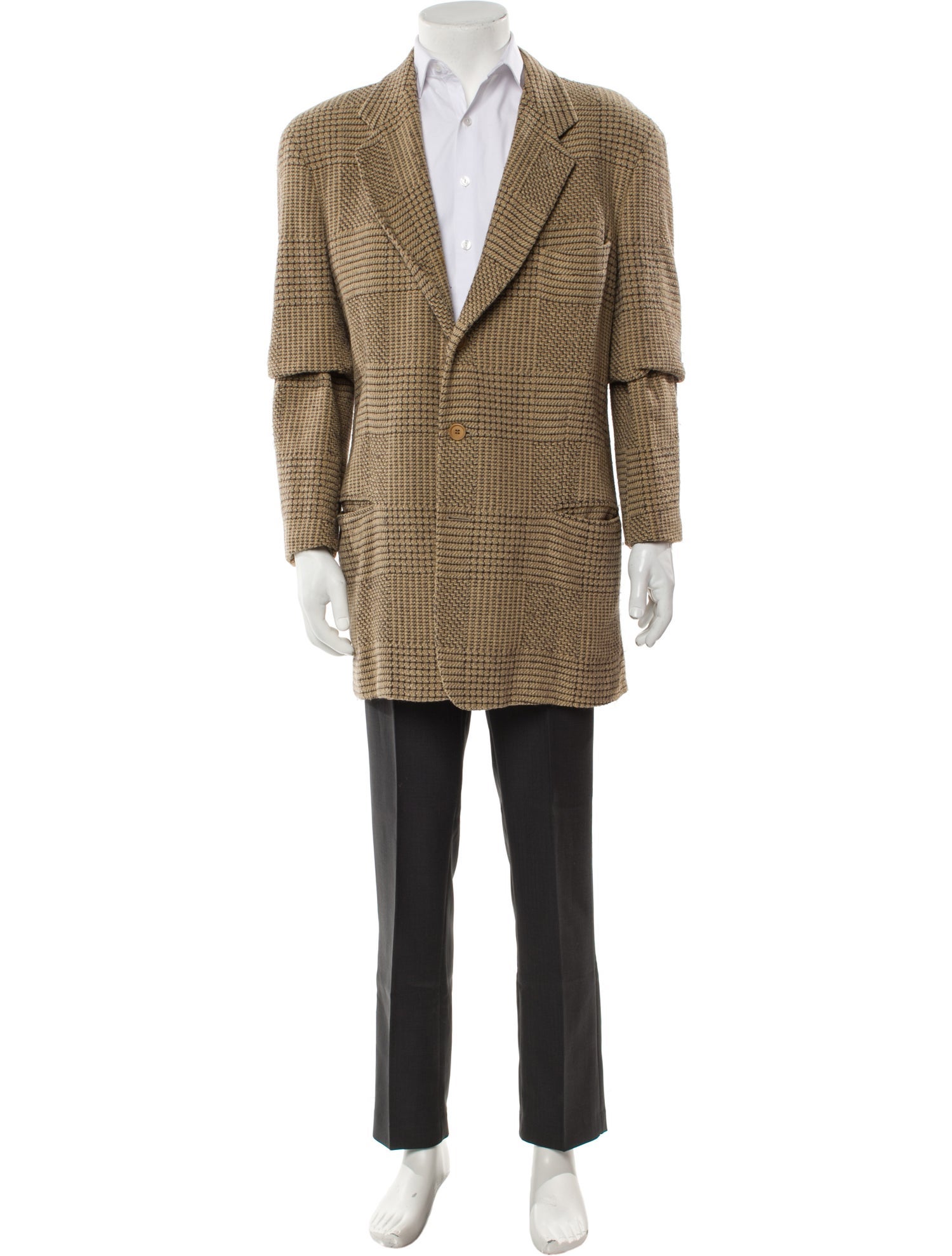 Giorgio Armani Striped Overcoat