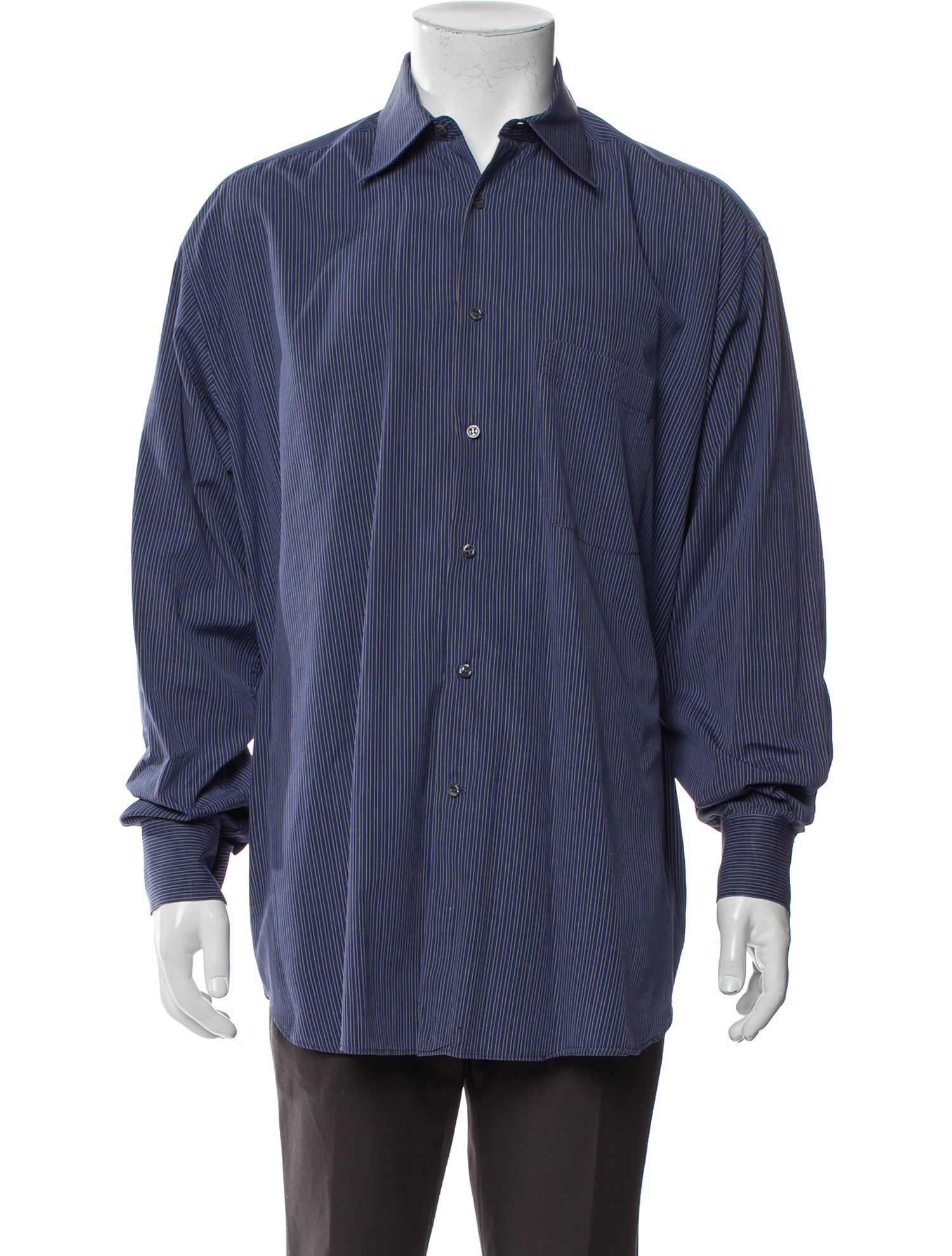 Giorgio Armani Striped Long Sleeve Shirt